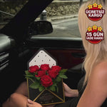 Zarflı Gül Kutusu Romantik Hediye